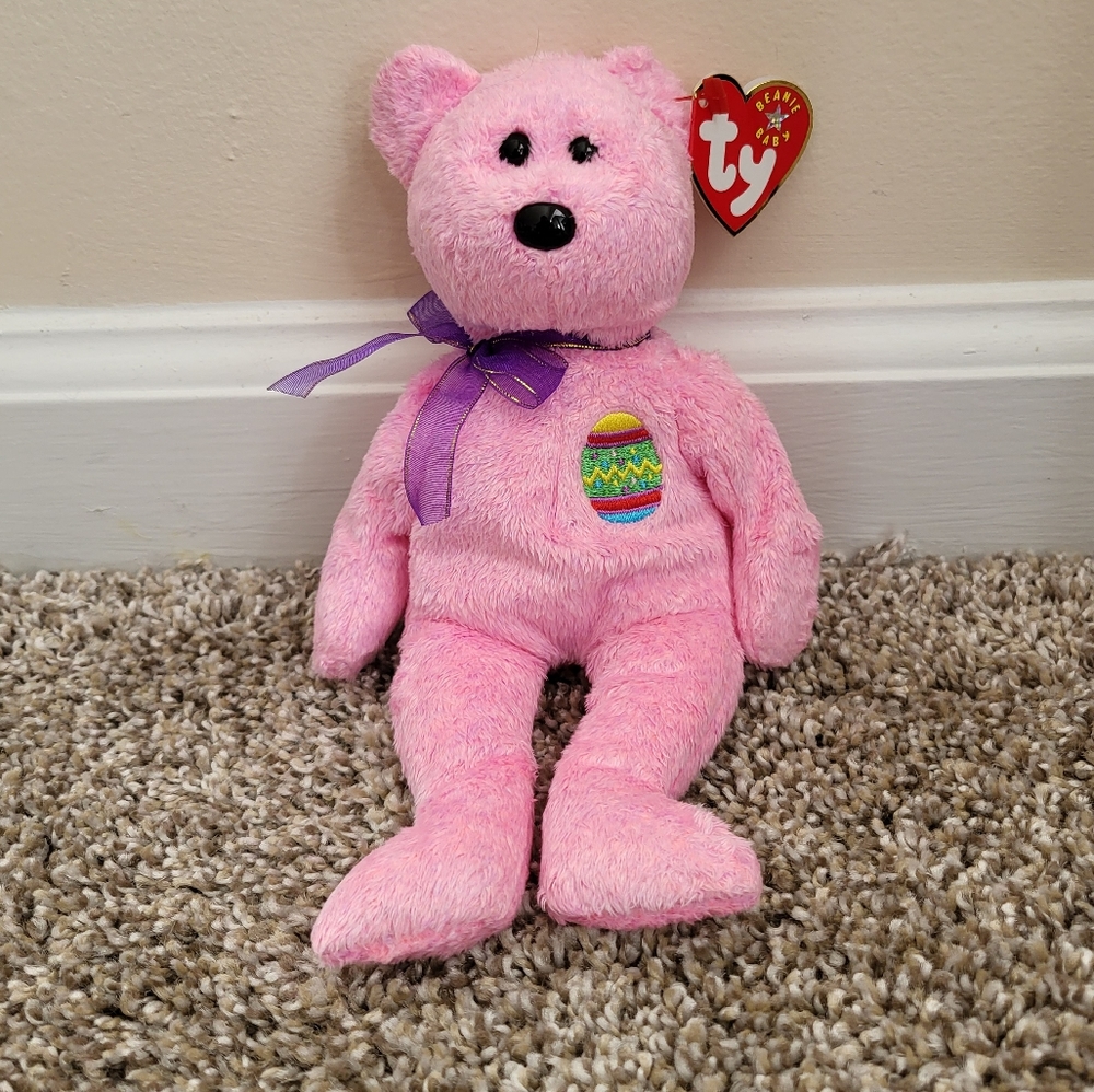 Eggs the Bear 2000 Ty Beanie Baby Plush